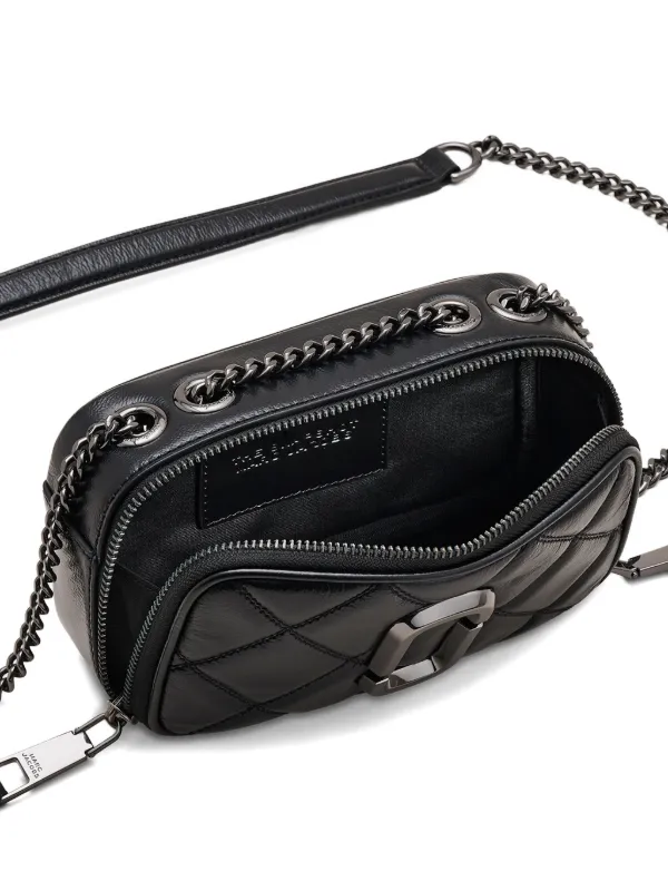 Marc Jacobs The Quilted Leather Chain Snapshot Bag | Black