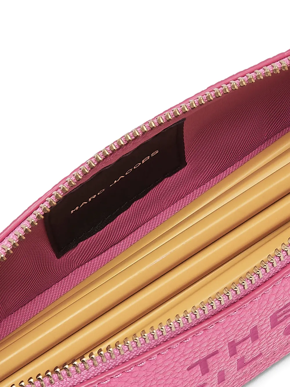 Marc Jacobs The Leather Pencil Case In Pink