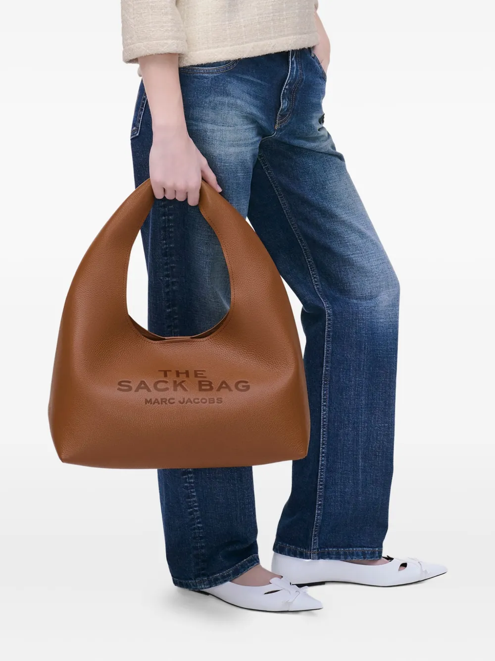 Marc Jacobs The Leather Sack Bag - Bruin