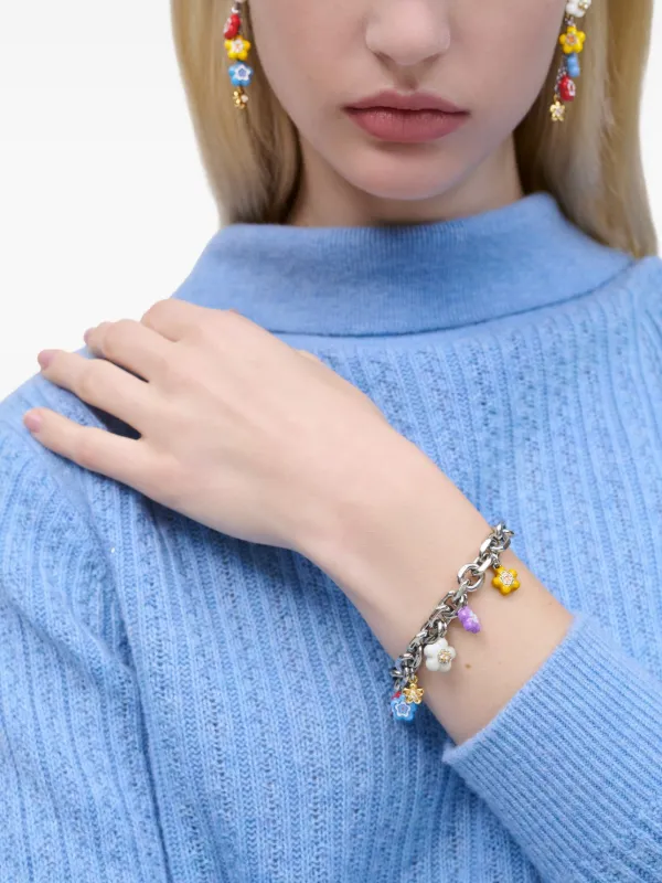 MARC JACOBS エナメルワイルドデイジーチャームブレスレット Marc Jacobs The Enamel Wild Daisy Charm ブレスレット