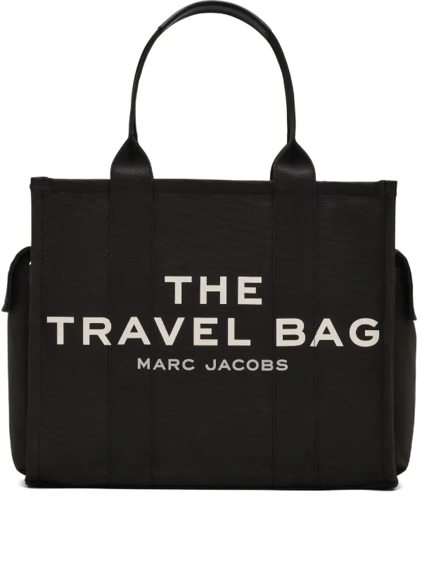 トートバッグ Marc Jacobs Black canvas The Tote shopping bag MARC JACOBS The Cargo Canvas Tote Bag Large Black Shoulder