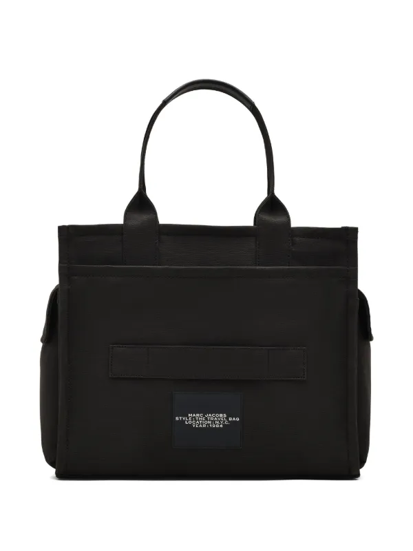 トートバッグ Marc Jacobs Black Canvas Shopping Bag Marc Jacobs The Canvas Medium Tote Handbag – ShopCGX