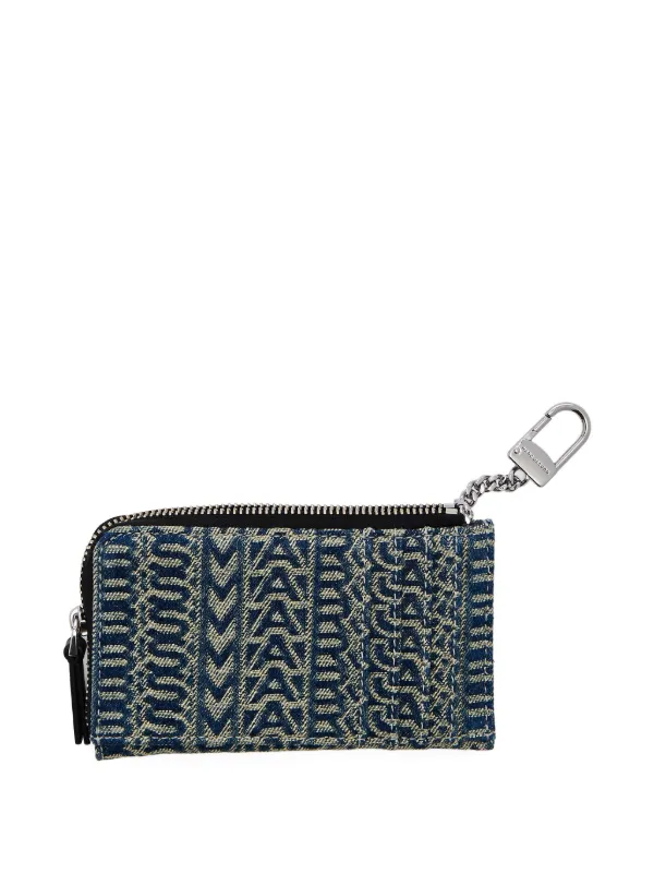 Marc Jacobs The Monogram Denim Wallet | Blue | FARFETCH