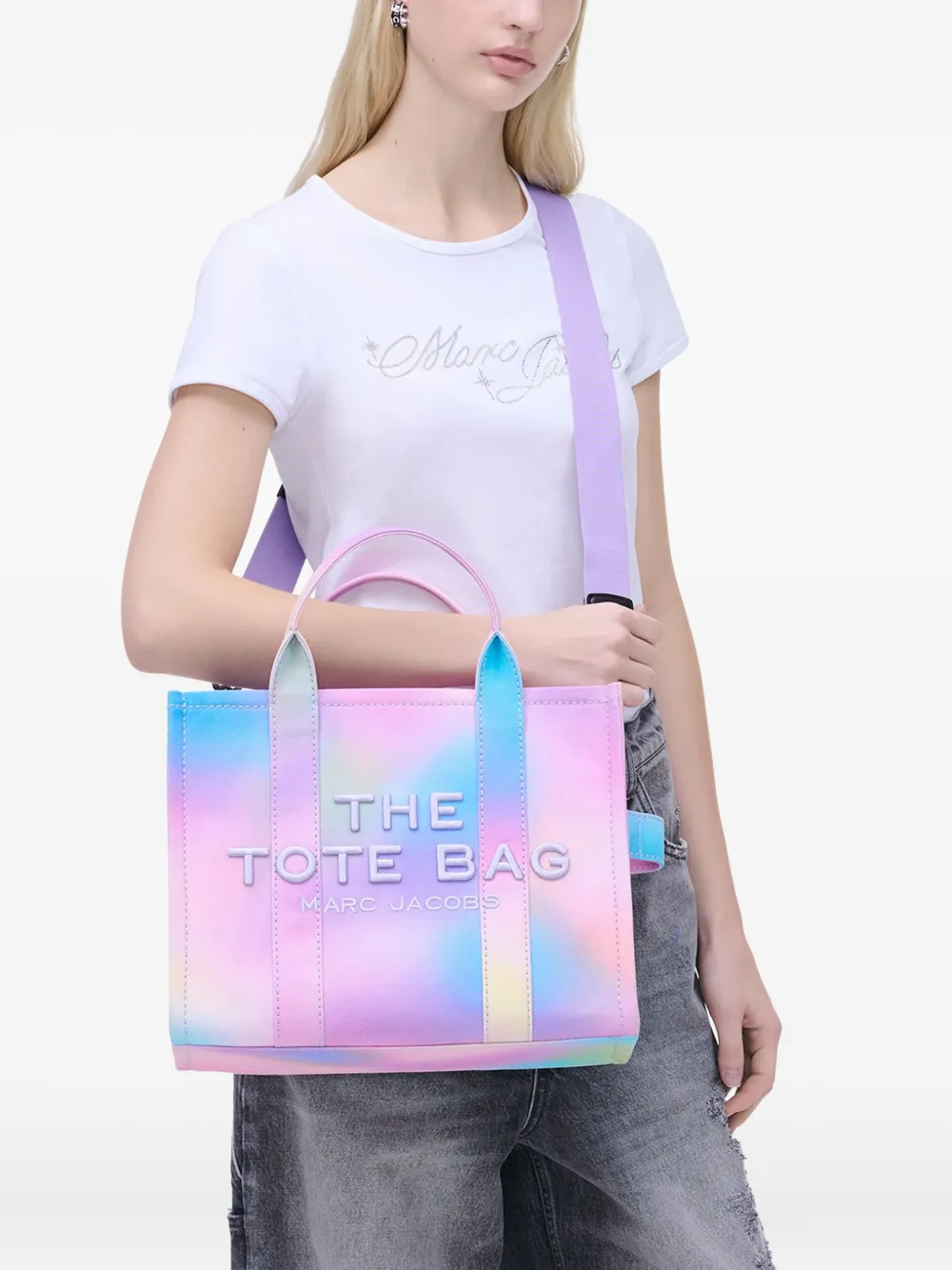Marc Jacobs The Airbrush Medium Tote Bag - Blauw