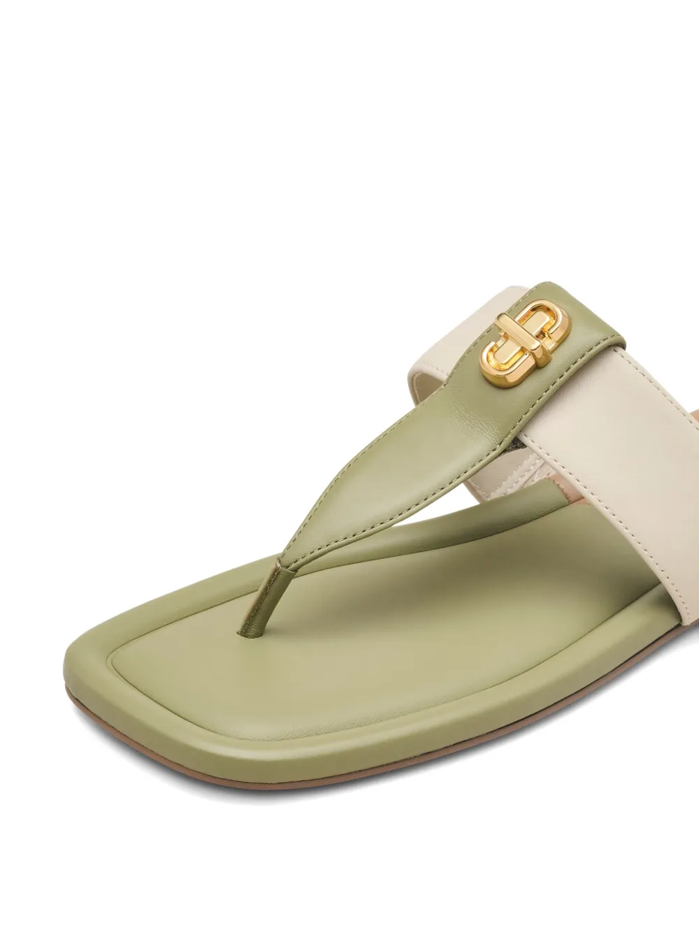 Marc Jacobs The Colorblock leather sandals Green