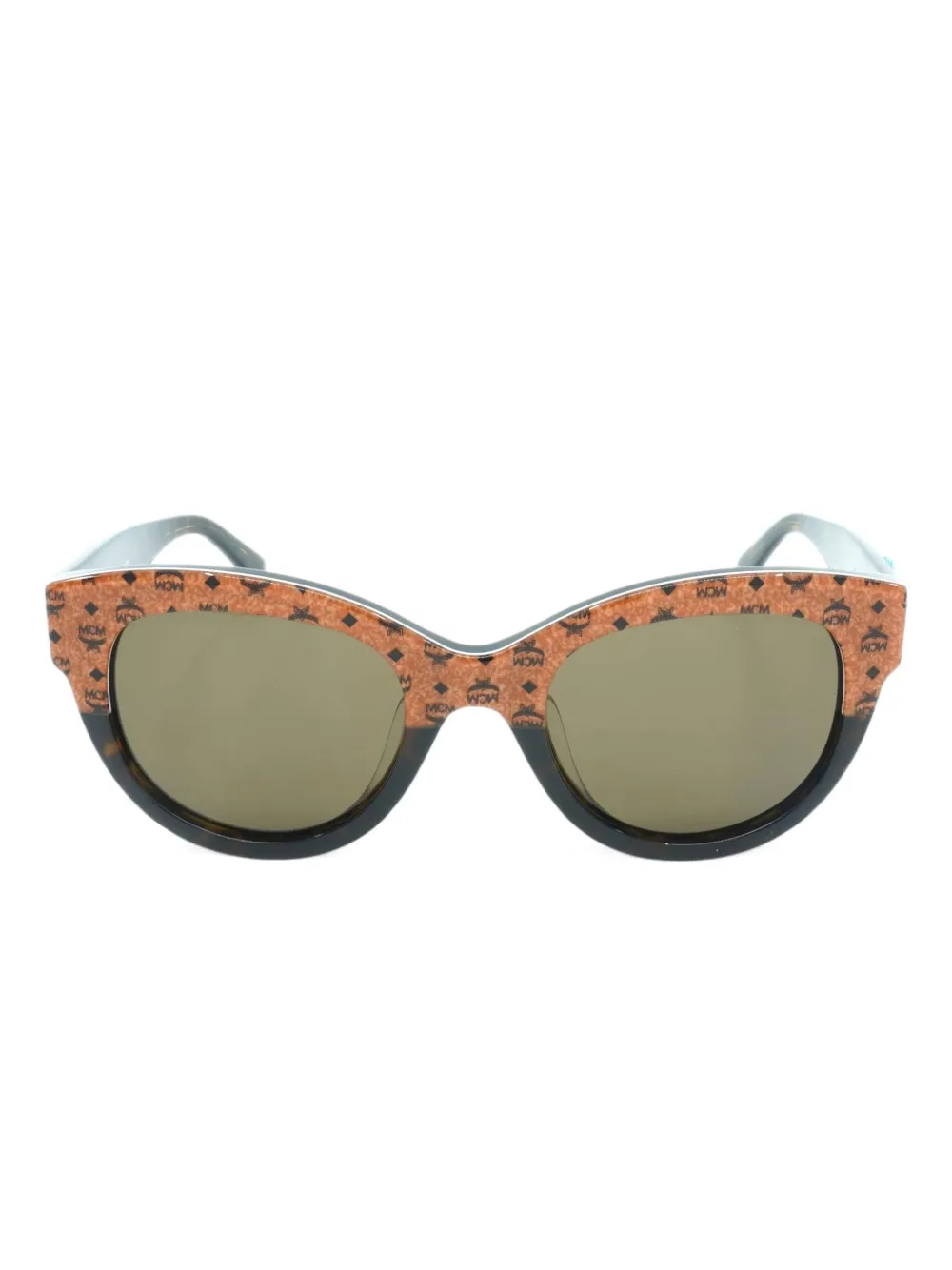 MCM monogram cat-eye sunglasses - Marrone