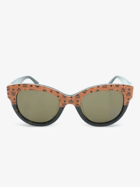 MCM lentes de sol con armazón cat eye y monograma