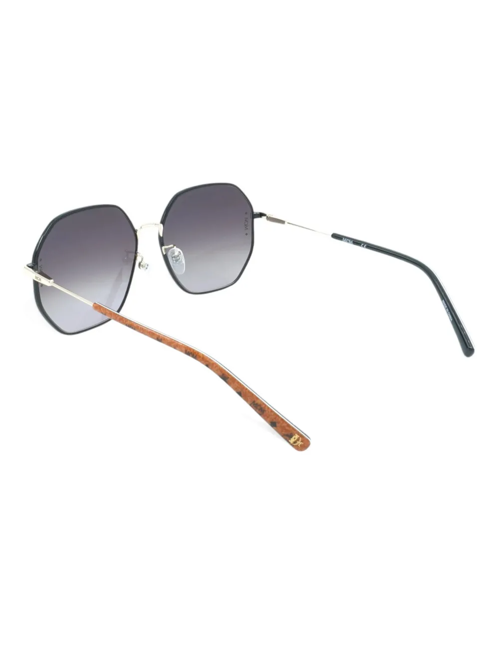 Mcm Hexagonal-frame Sunglasses In Black