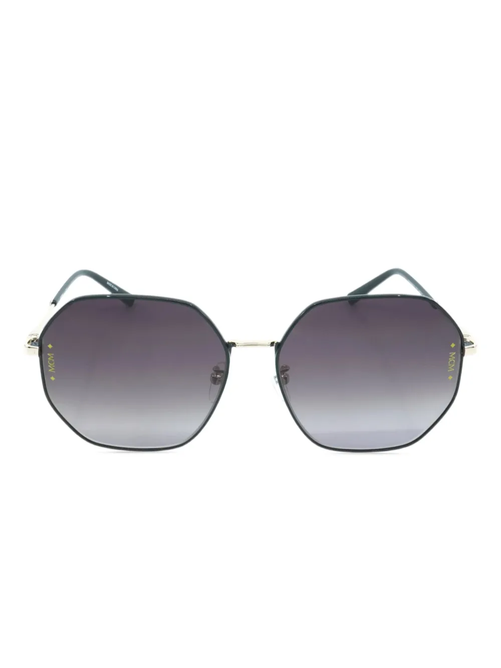 Mcm Hexagonal-frame Sunglasses In Black