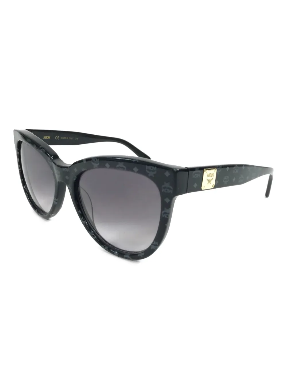 MCM Zonnebril met cat-eye montuur en monogram Zwart