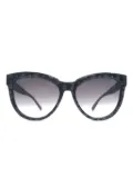 MCM monogram cat-eye sunglasses - Black