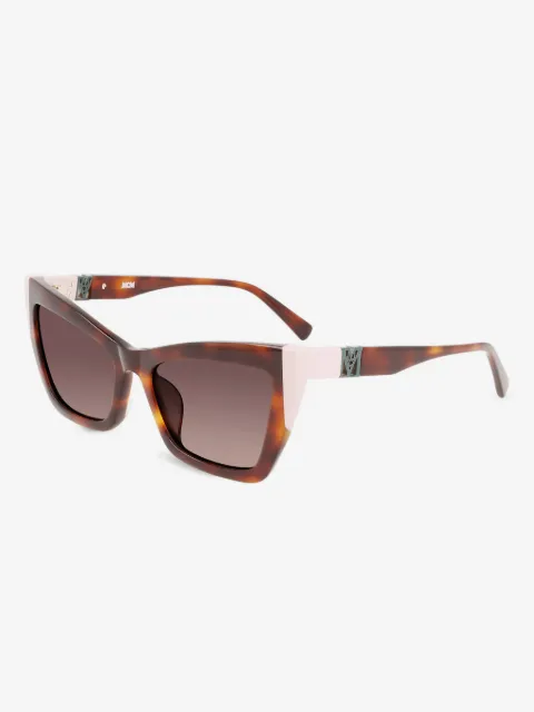 MCM tortoiseshell pink-detail sunglasses