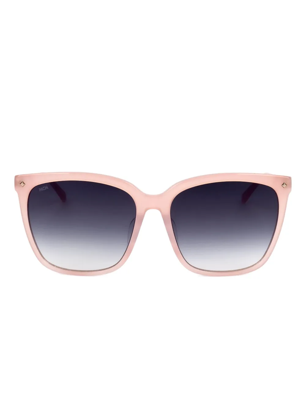 MCM square gold-tone detail sunglasses - Rosa