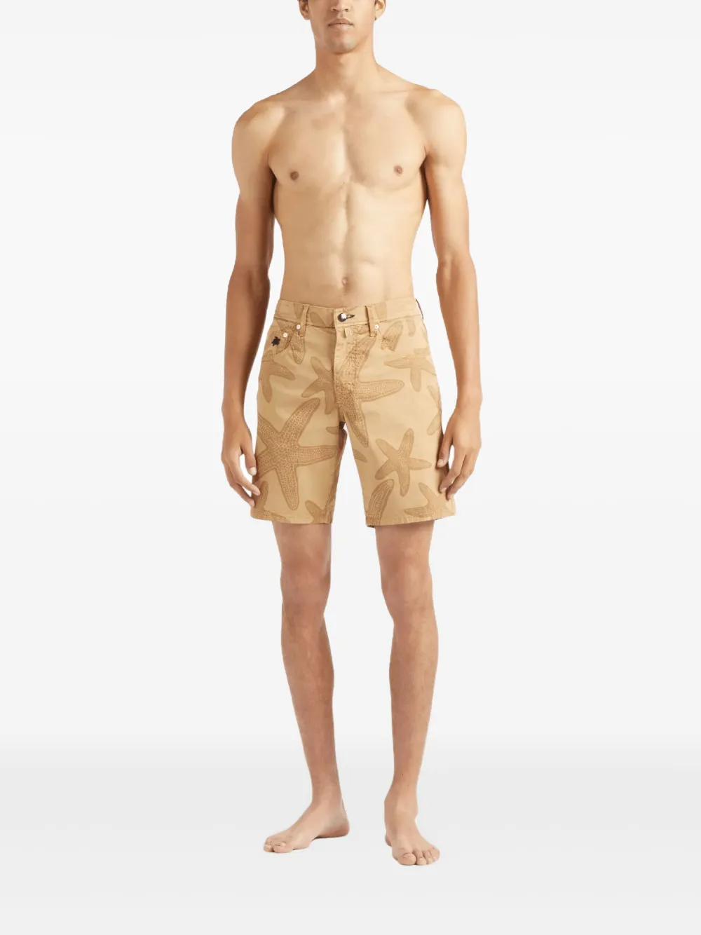 Vilebrequin Shorts met grafische print - Beige