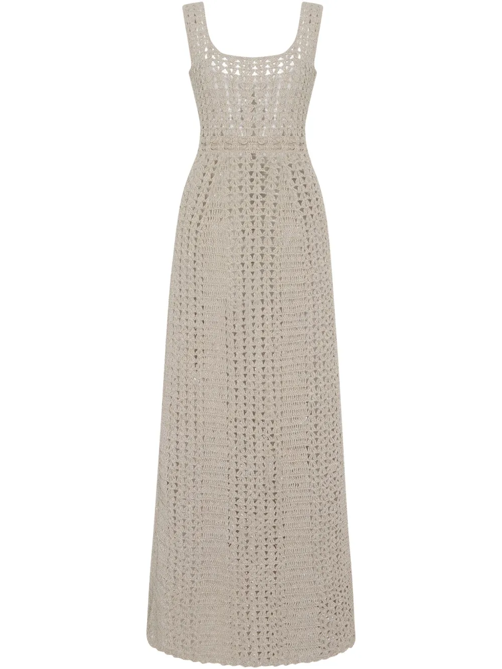 Rosetta Getty Crochet-knit Midi Dress
