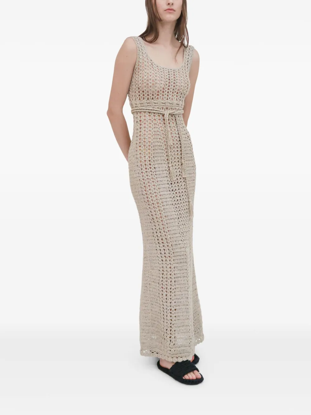 Rosetta Getty Crochet-knit Midi Dress