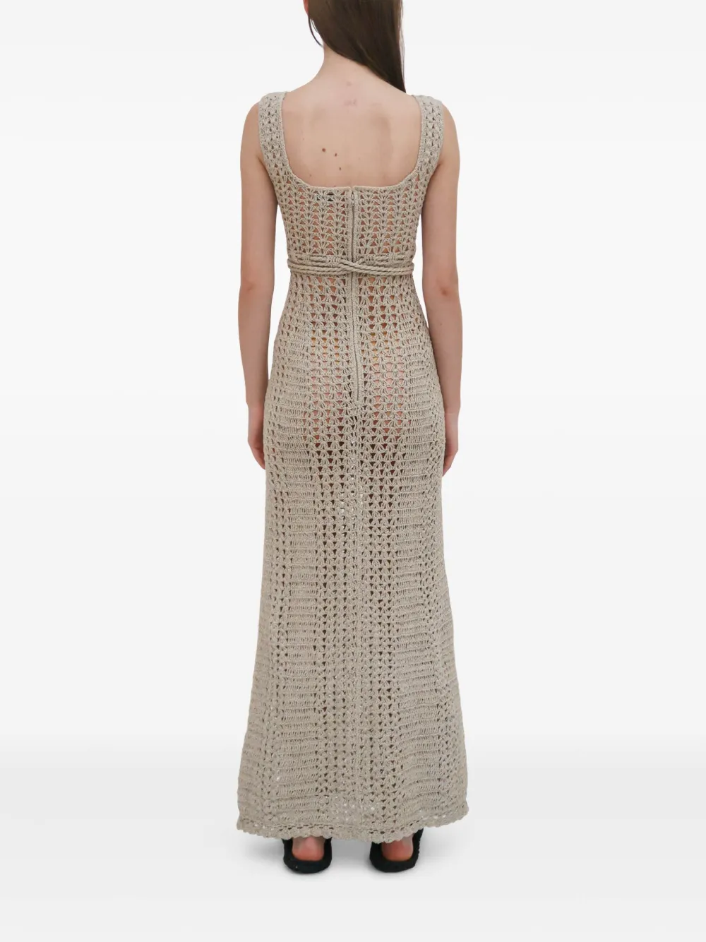 Rosetta Getty Crochet-knit Midi Dress