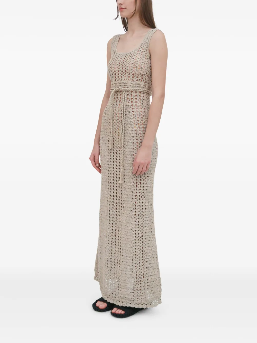 Rosetta Getty Crochet-knit Midi Dress