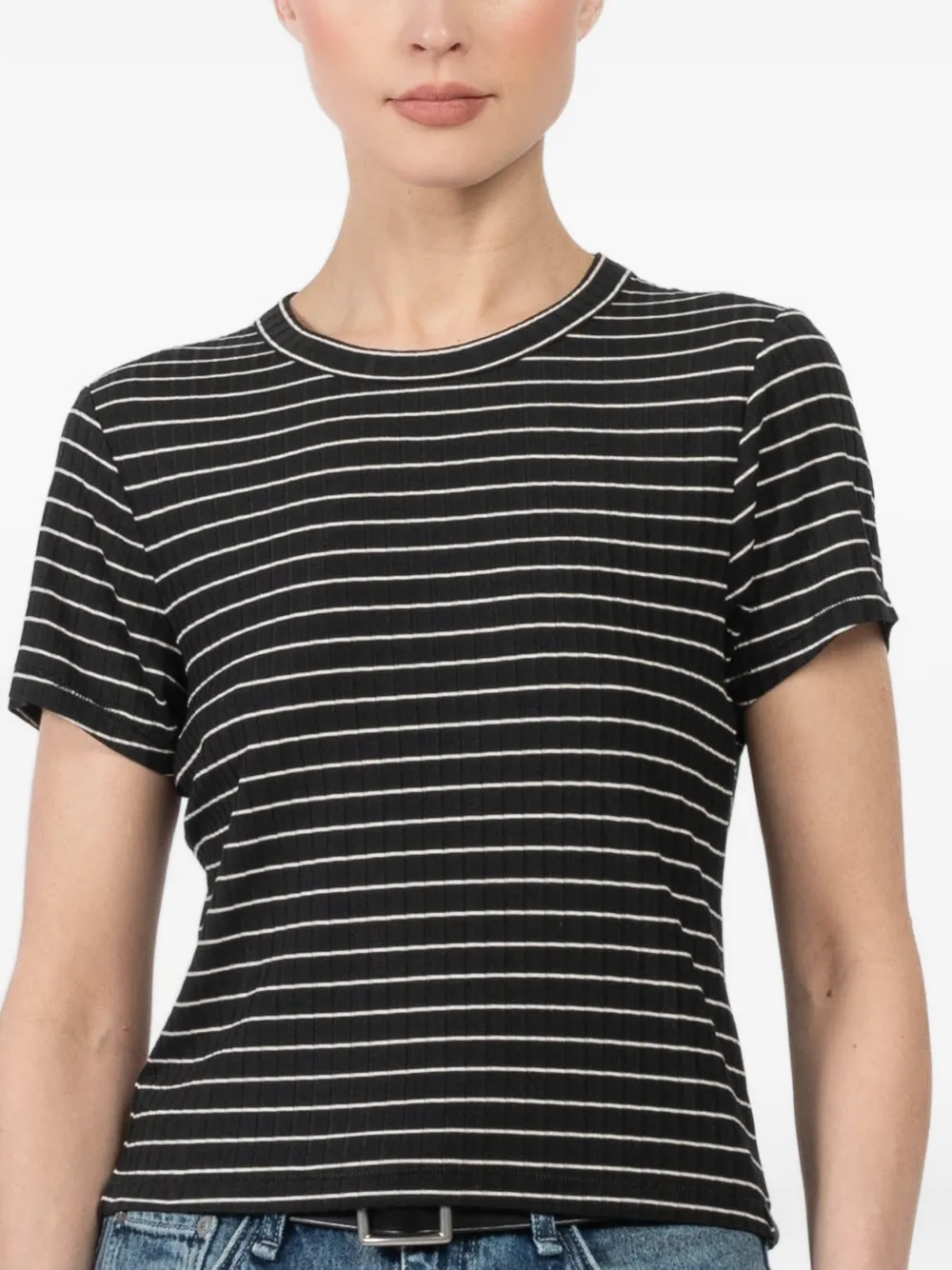 rag & bone striped T-shirt - Nero