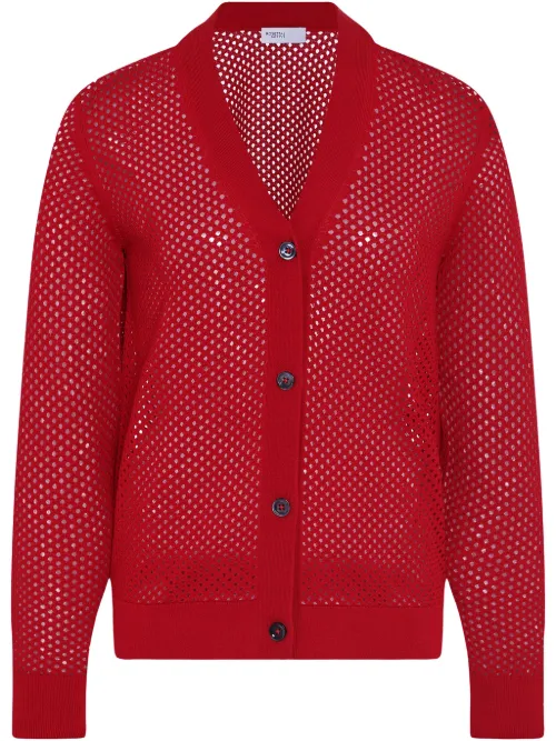 Cardigan en résille mélangée - Rosetta Getty - Modalova