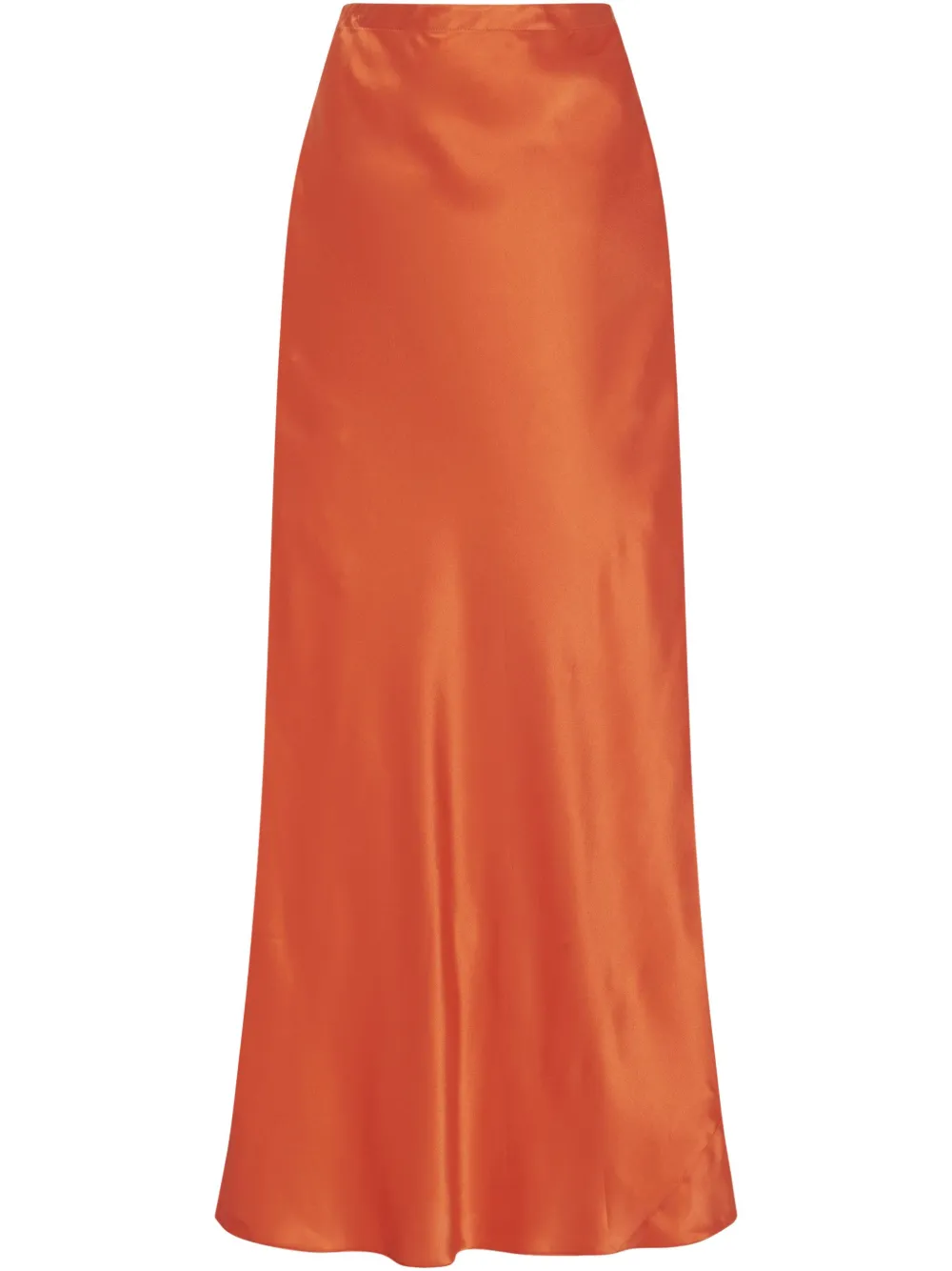 Rosetta Getty Bias Maxi Skirt In Orange