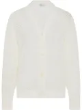 Rosetta Getty mesh pointelle cardigan - White