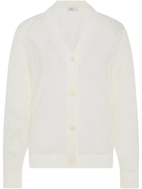 Rosetta Getty mesh pointelle cardigan