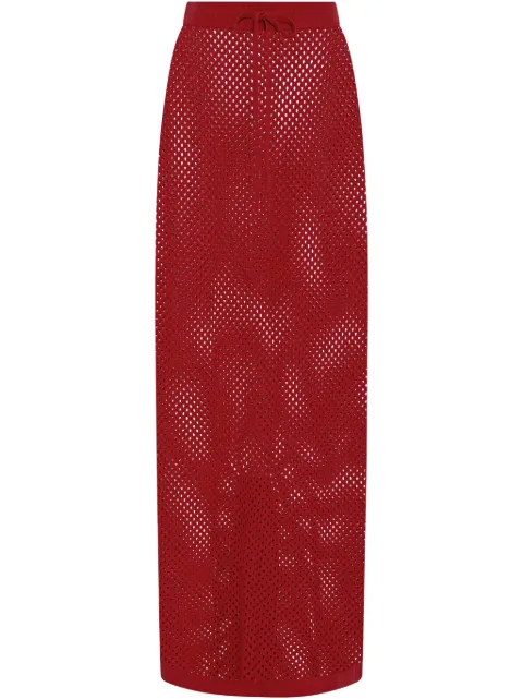 Rosetta Getty falda midi de malla