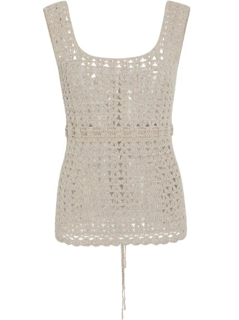 Rosetta Getty crochet-knit top