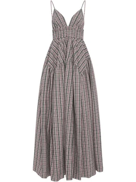 Rosetta Getty vestido midi con diseño fruncido