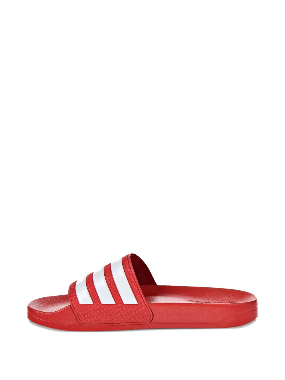 adidas three-stripe cloudfoam slides Red