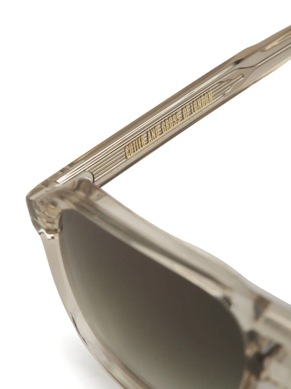 Cutler & Gross Zonnebril met piloten montuur Beige