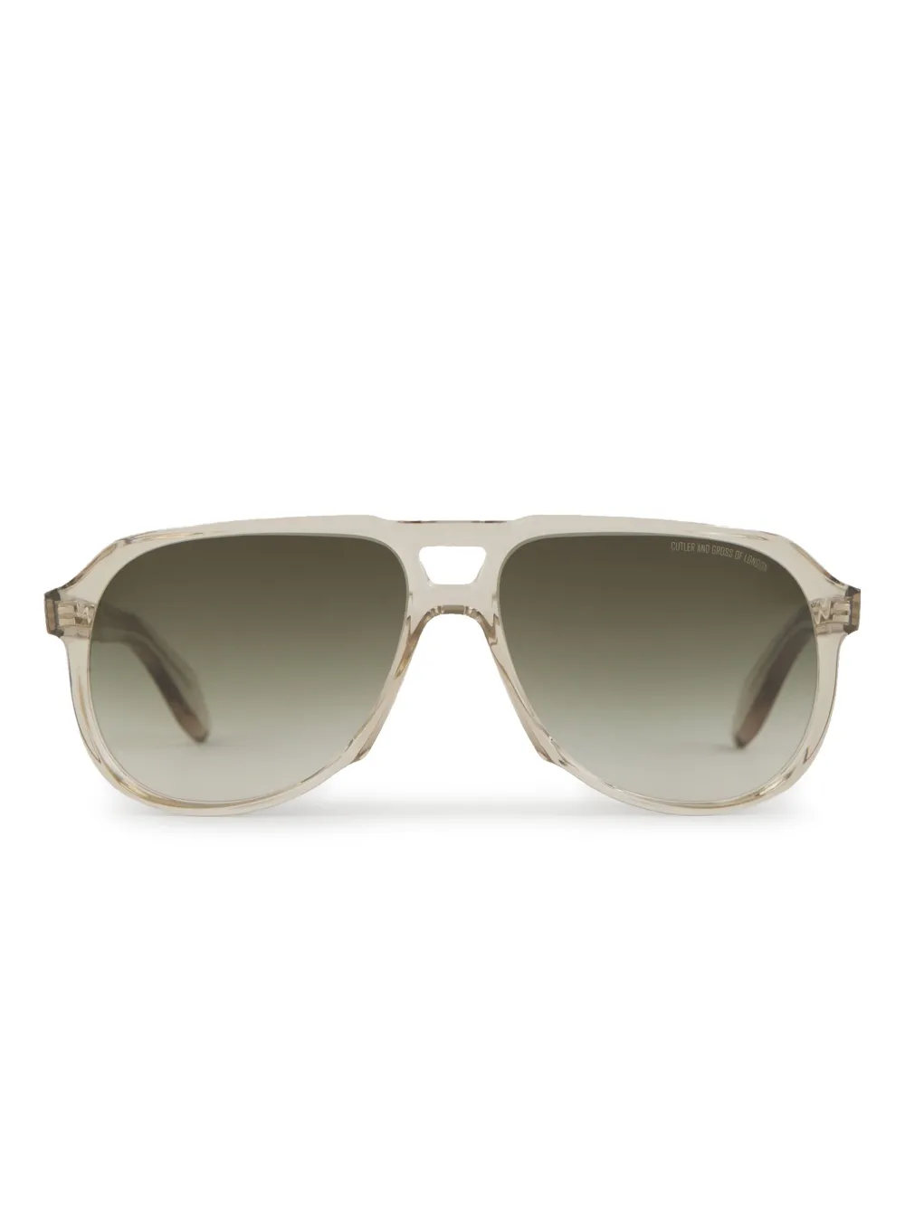 Cutler & Gross Zonnebril met piloten montuur Beige