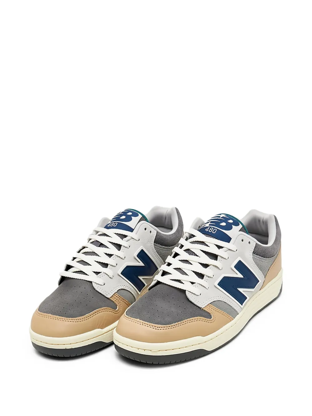 New Balance 480 "Castlerock Brown Navy New Spruce" sneakers Grijs