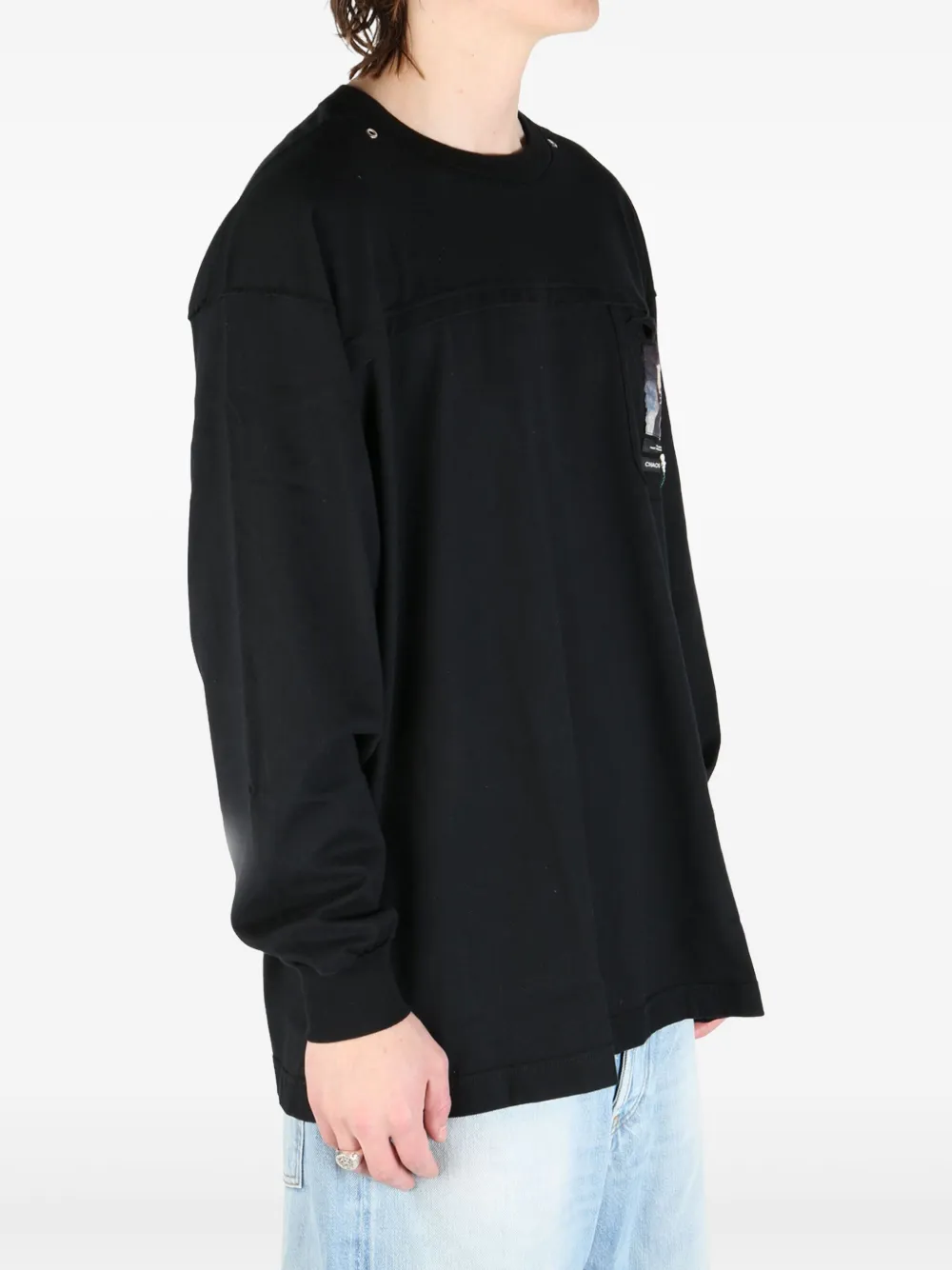 Undercover cotton sweatshirt Zwart