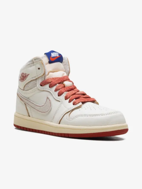 Jordan Kids Air Jordan 1 High "Rare Air - Sail/Cinnabar/Light Bone" Sneakers
