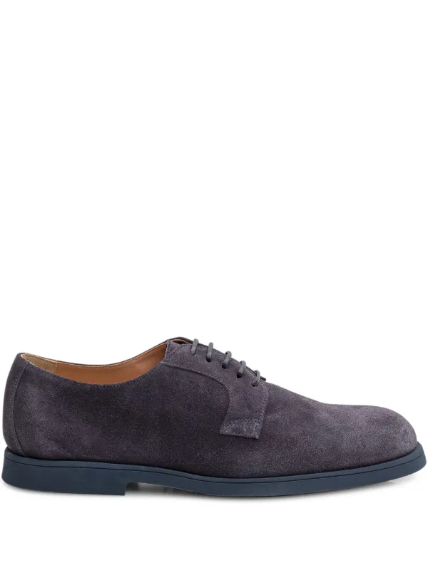 Doucal's Suede Oxford Shoes Grey FARFETCH IN