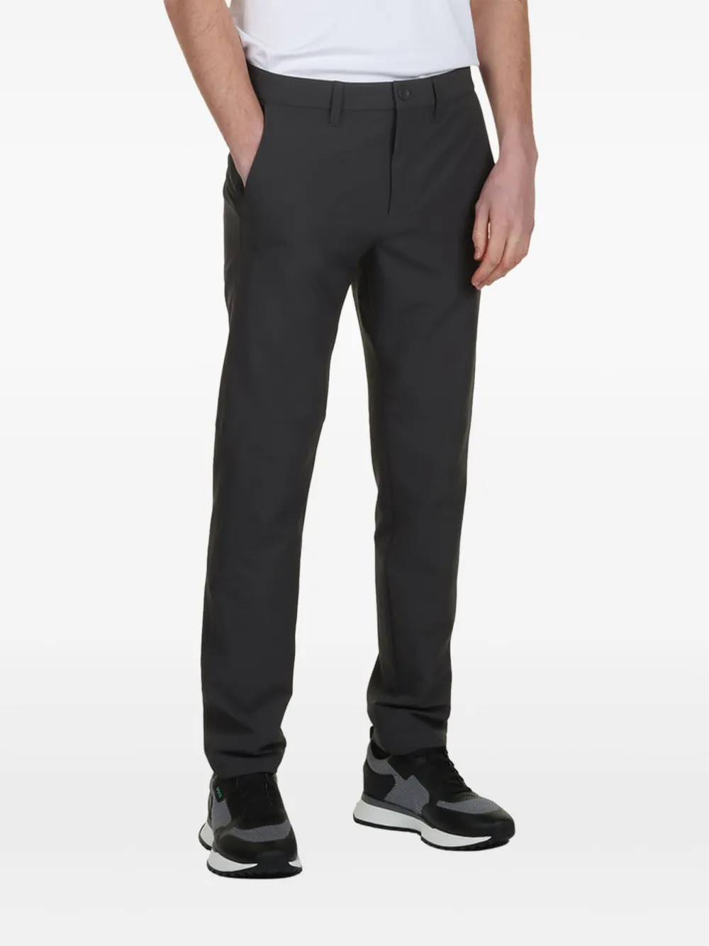 BOSS logo-patch chinos | Grey | Image 1