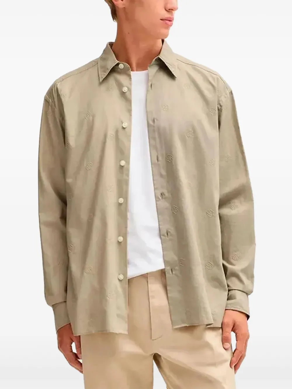 BOSS camisa de algodón | neutro | Image 1