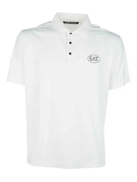 Ea7 Emporio Armani logo-print polo shirt