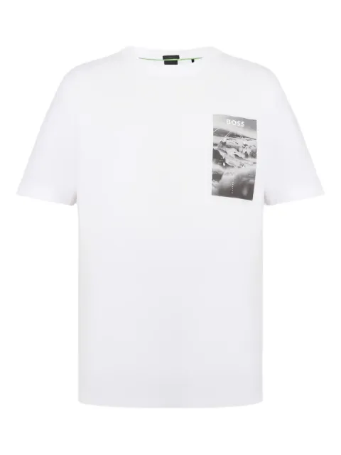 HUGO playera con estampado gráfico