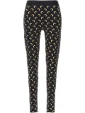 Marine Serre Crescent Moon-print leggings - Black