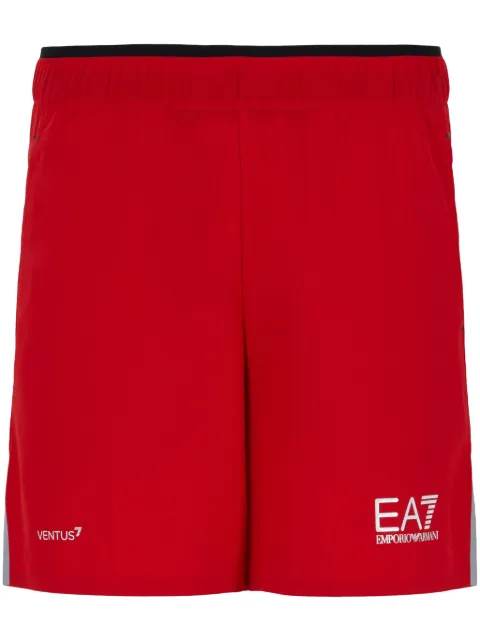 Ea7 Emporio Armani logo-print Bermuda shorts