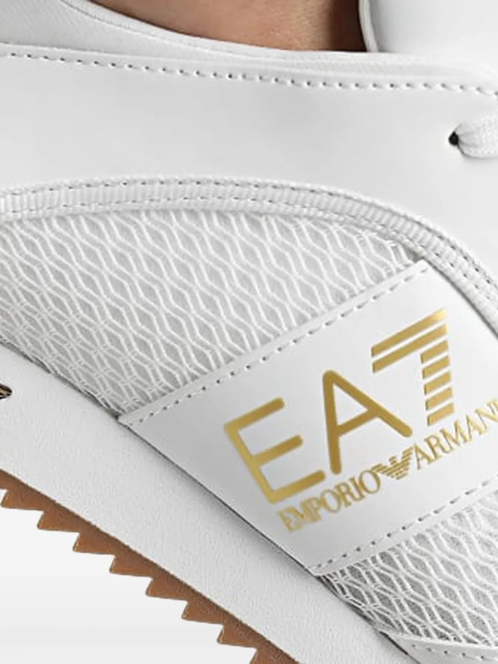 Ea7 Emporio Armani logo-print sneakers White