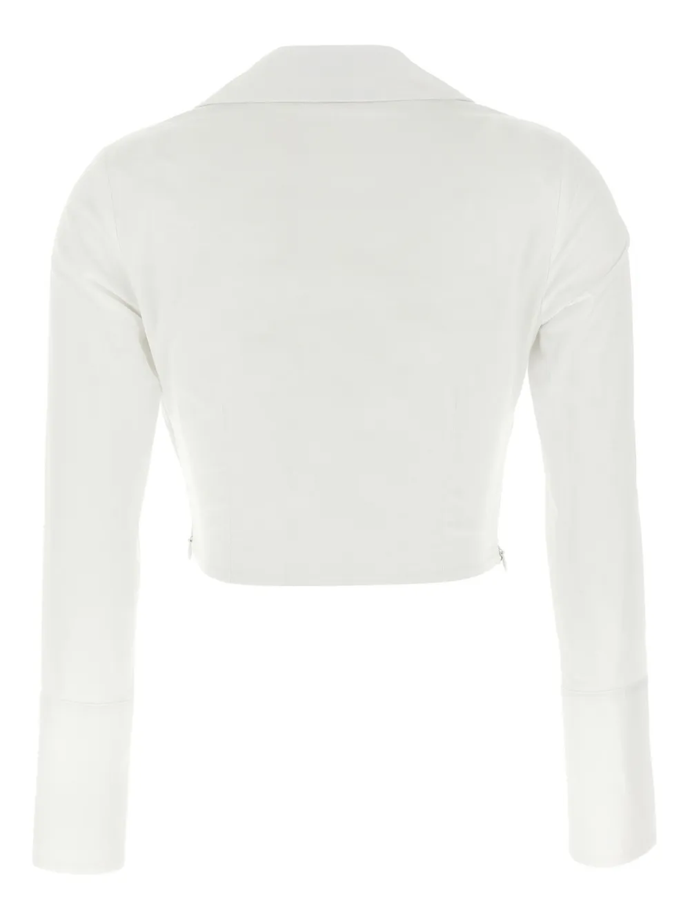 Elisabetta Franchi cropped cotton shirt - Wit