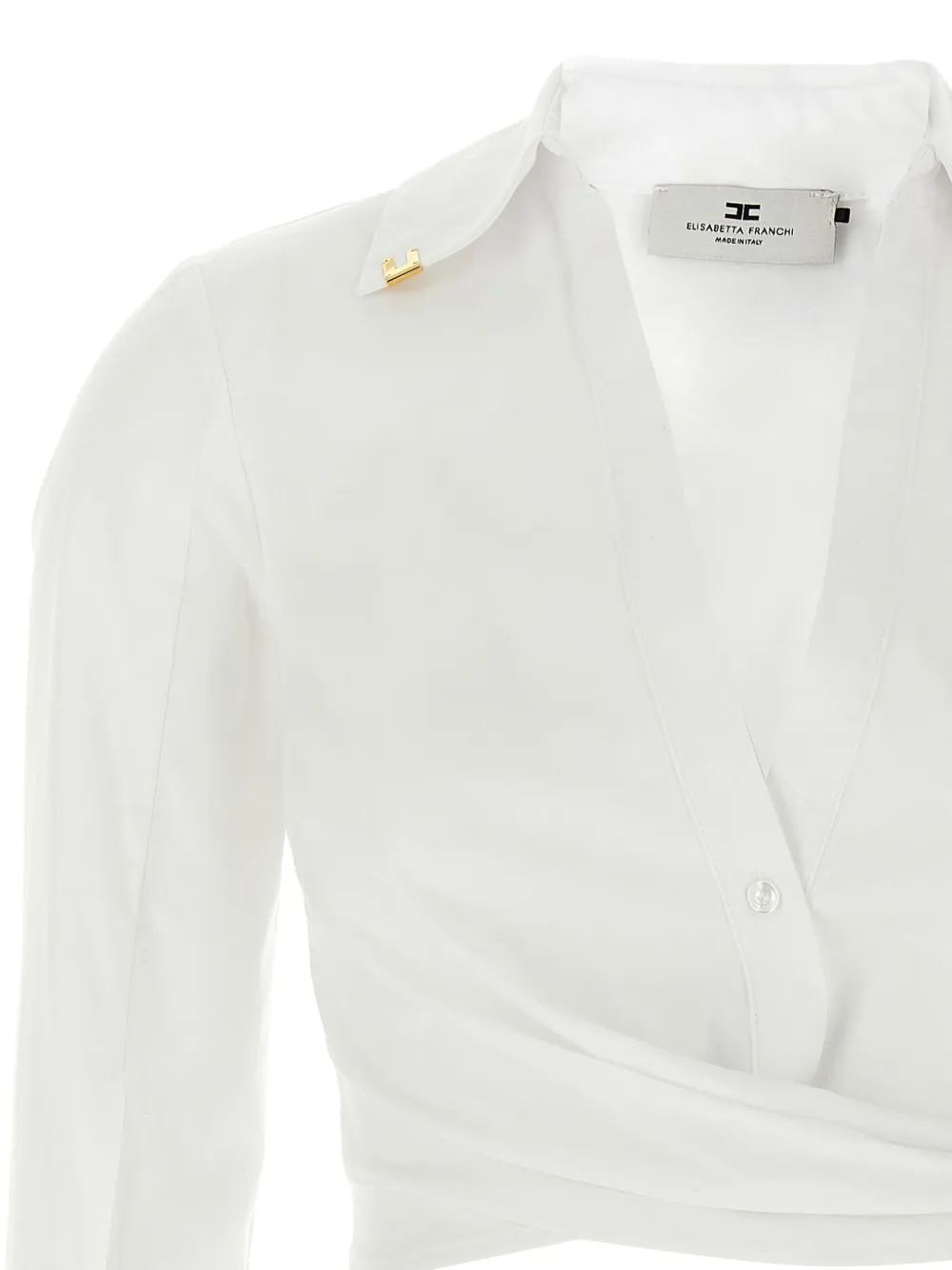 Elisabetta Franchi Cropped blouse Wit