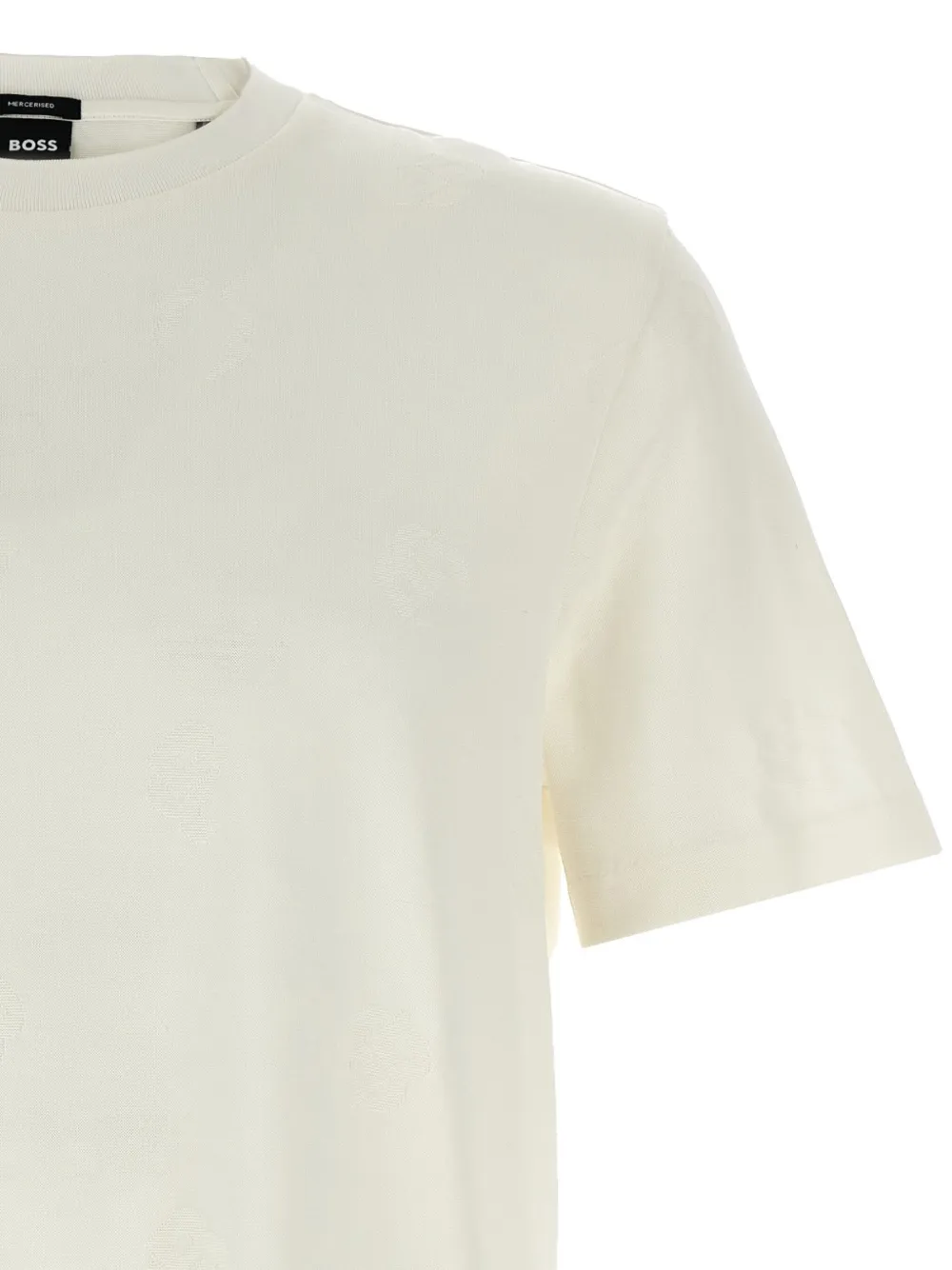 BOSS Katoenen T-shirt Wit