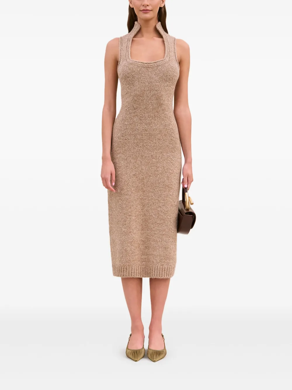 Cult Gaia Casey knitted dress - Beige