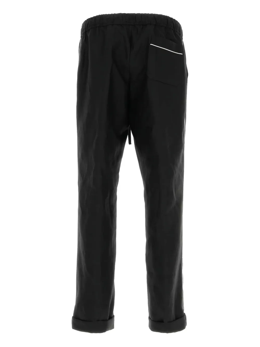 Dolce & Gabbana linen pajamas trousers - Zwart