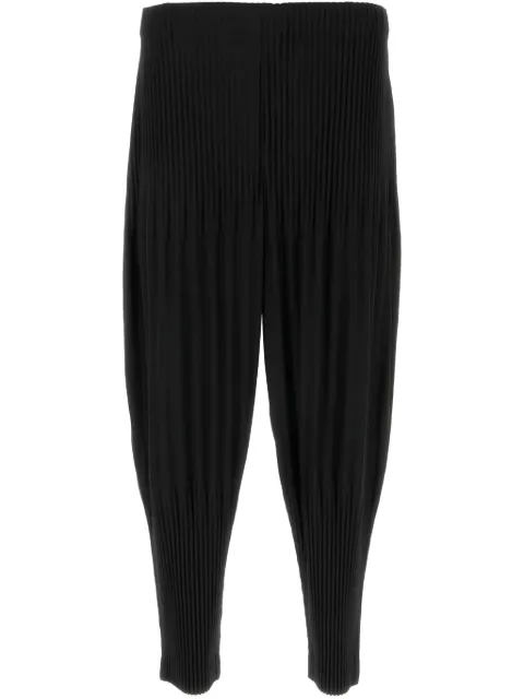 Homme Plissé Issey Miyake pantalon à effet plissé